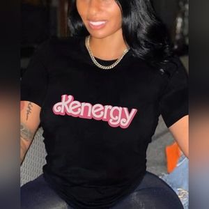 Kenergy Barbie Black Graphic Tee